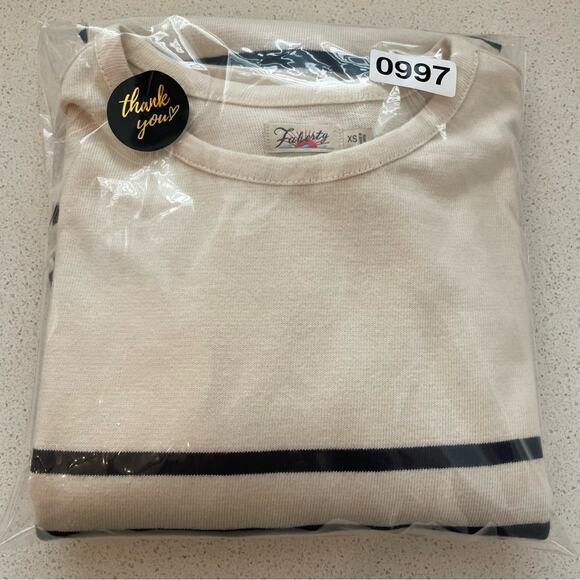 Faherty Cayman Striped T Shirt Dress - Picture 6 of 6